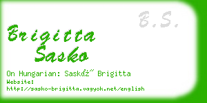 brigitta sasko business card